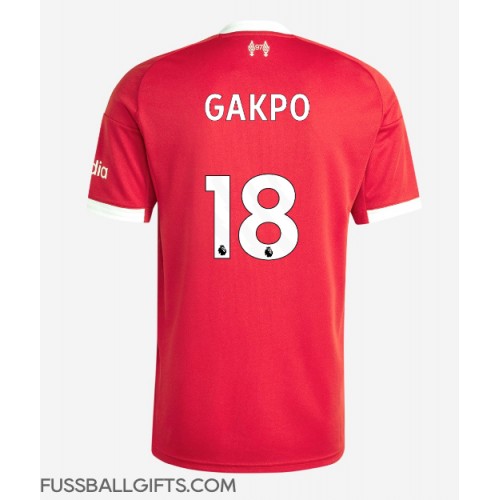 Liverpool Cody Gakpo #18 Fußballbekleidung Heimtrikot 2025-26 Kurzarm